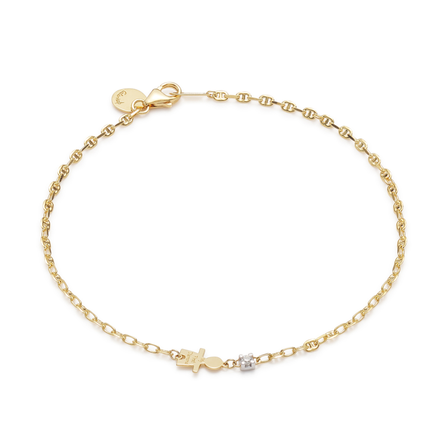 CaterinaB Bambino Bracciale Oro Giallo 18 Carati Little Boy