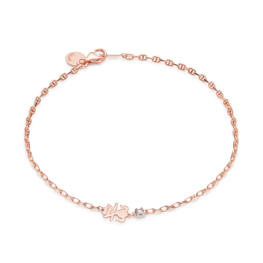 CaterinaB Bracciale Little Girl Oro Rosa 18 Carati My First Diamond