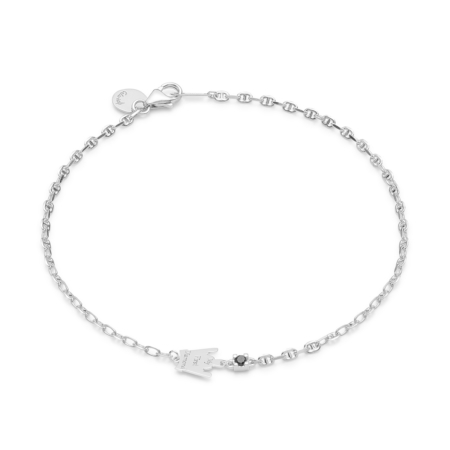 CaterinaB Bracciale My First Diamond 18 Carati Oro Bianco Little Angel