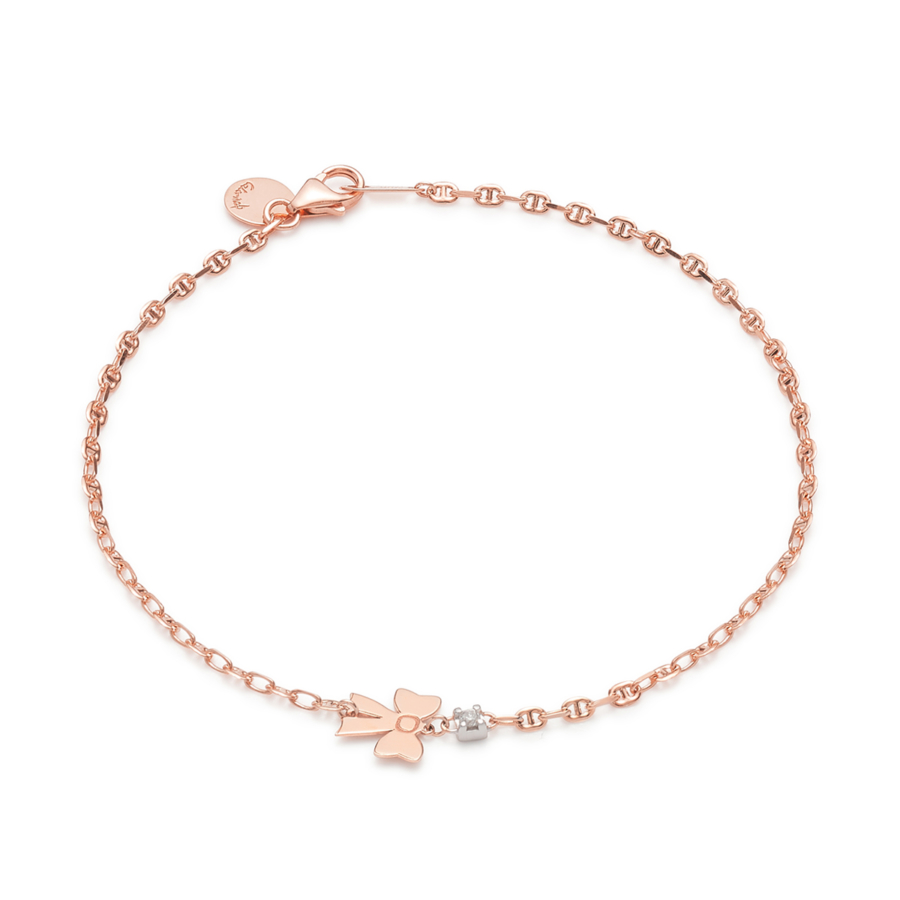 CaterinaB Bracciale Bow Oro Rosa 18 Carati my First Diamond