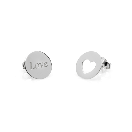 CaterinaB love cuore heart amore orecchino oro bianco 18 kt donna