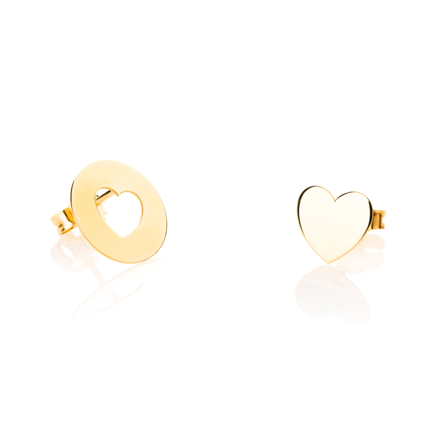 CaterinaB heart cuore oro giallo 18 kt gioiello donna