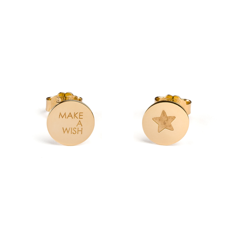 CaterinaB make a wish star stella orecchini oro giallo 18 kt