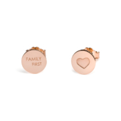 CaterinaB family first orecchini oro rosa 18 kt donna cuore heart