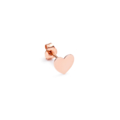 Pink Heart Gold Love Earring