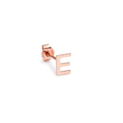 Alphabet Earring pink gold E