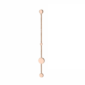 CaterinaB Orecchino Pendente Oro Double Dots Love 18 Carati Oro Rosa