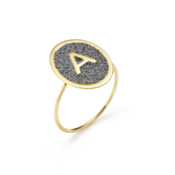 Anello Oro e Polvere di Diamanti