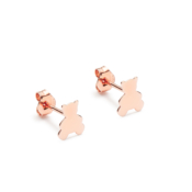 Earrings Pink Gold Hug Teddy Bear