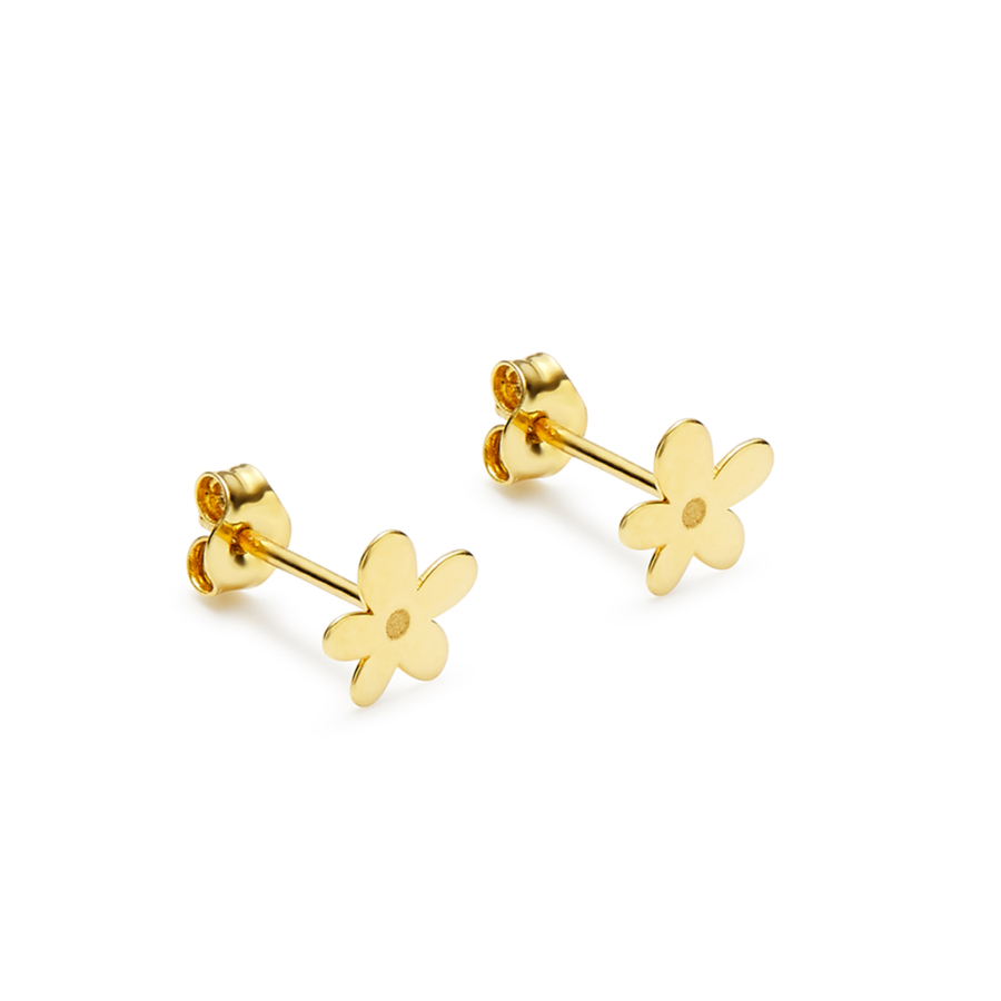 Yellow Gold Earrings M'ama Flower