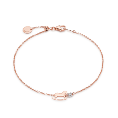 Rose Gold Sliding Cheval Bracelet