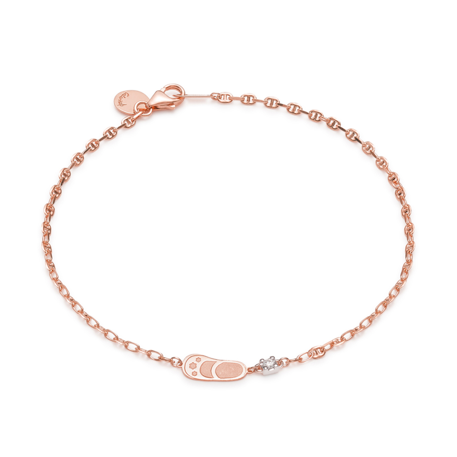 First Step Pink Gold Bracelet