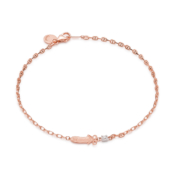 Pink Gold Bracelet Ballet Shoe