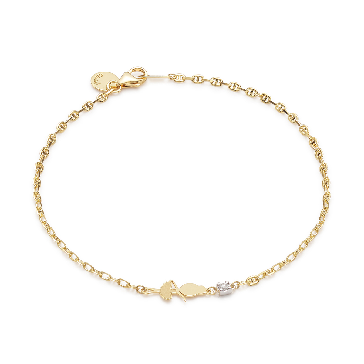 Sweet Dance Bracelet, Dancer in 18 Carat Gold | Caterina B