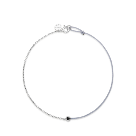 Bracelet Man White Gold La Palette Homme Gray