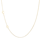 Necklace in 18K Yellow Gold CB Initials