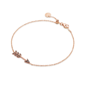 CaterinaB Bracciale Arrow 18 Carati Oui Diamonds Con Diamanti Brown