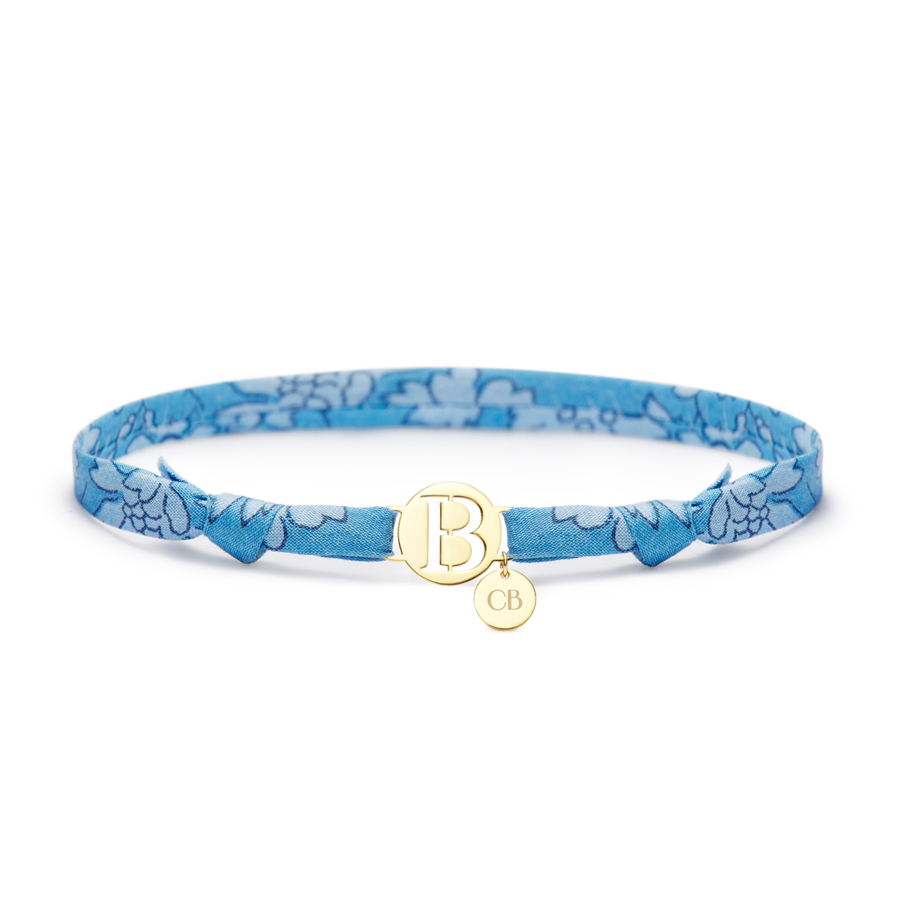 CaterinaB Bracciale 18 Carati Iniziale Blue Gold Liberty Women