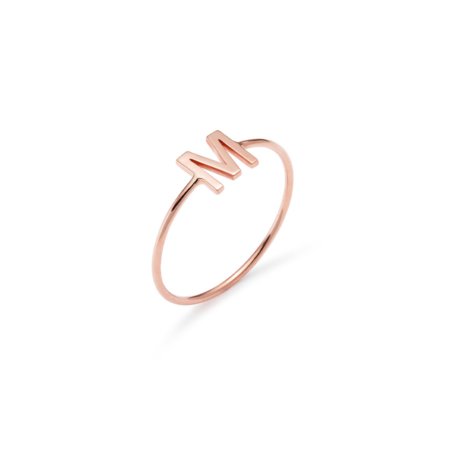 Anello oro rosa Alphabet CaterinaB