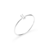 Anello Solitaire slim edition oro bianco CaterinaB