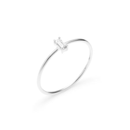 Anello Solitaire slim edition oro bianco CaterinaB